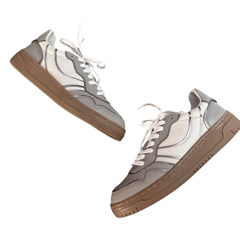 NWT Free People Retro Thirty Love Sneaker Winter White Combo